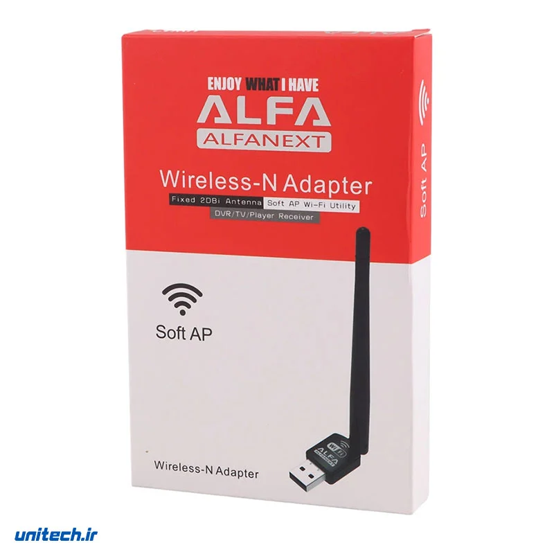 کارت شبکه بی سیم آنتن دار Alfa UW10 150Mbps1